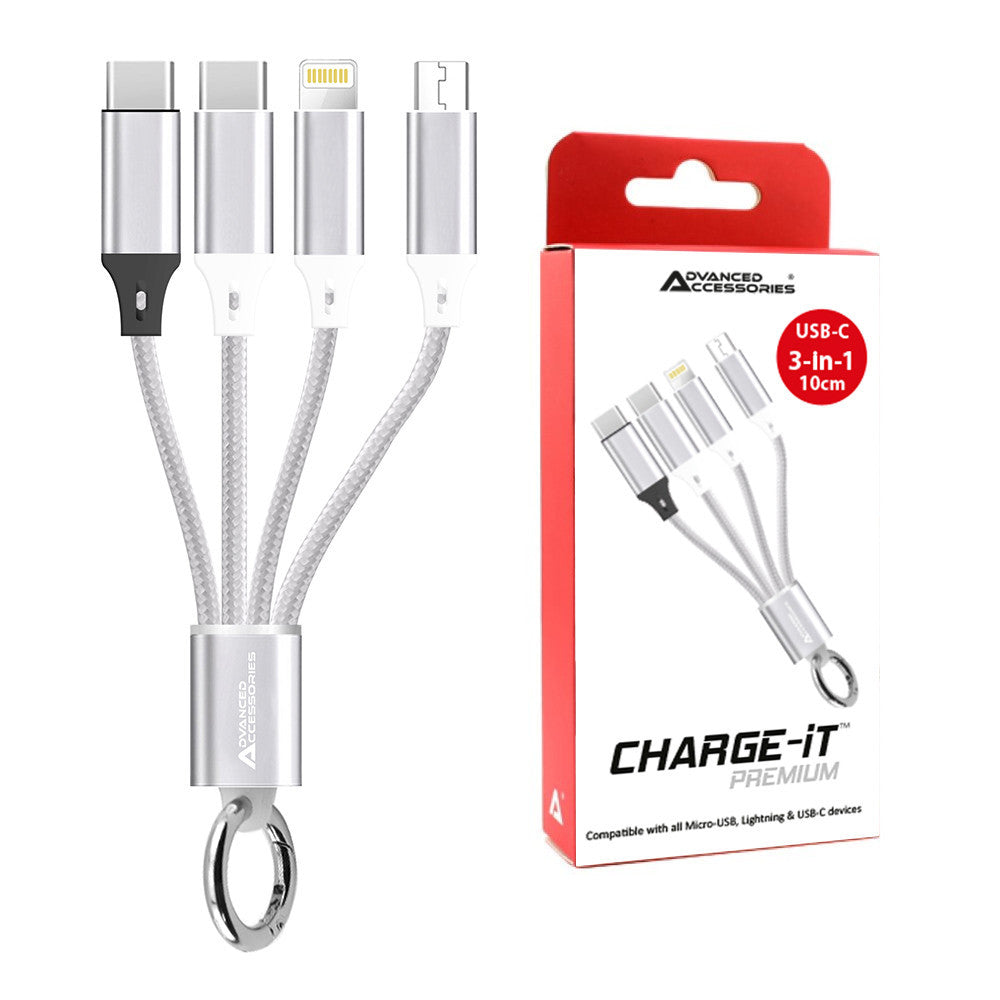 Charge-iT Premium 3in1 USB-C Cable Metre
