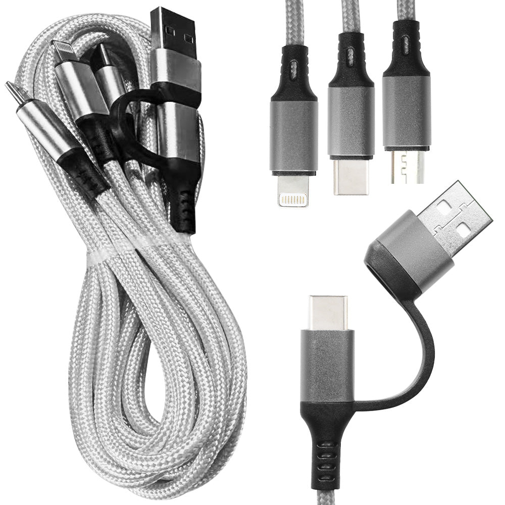 Charge-iT Premium 6in1 USBA/USB-C Cable - 3 Metres